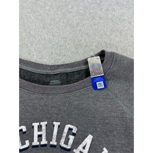 NWT Michigan Wolverines Campus‎ Crew Sweatshirt (Women's Large) Gray - Picture 3 of 12